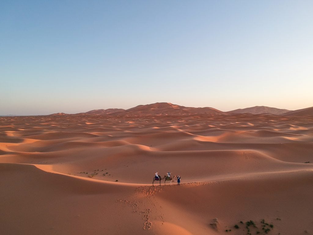Desierto del Sahara en Merzouga Marruecos
