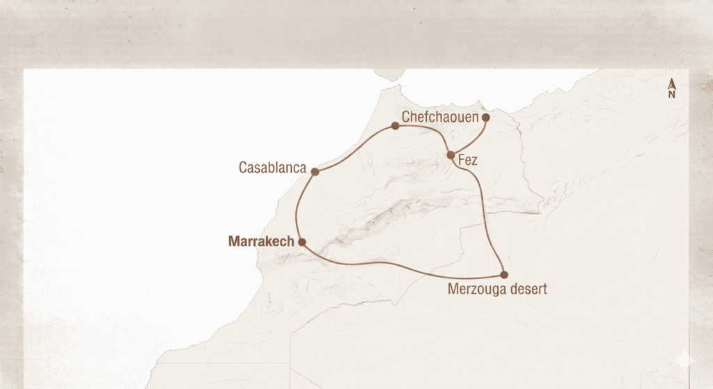 Ruta 8 días por Marruecos desde Marrakech