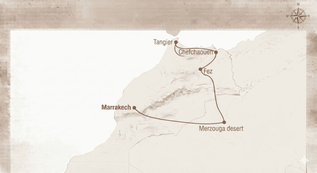 ruta desde tanger en 9 días